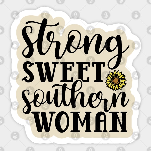 Strong Sweet Southern Woman Sticker by GlimmerDesigns